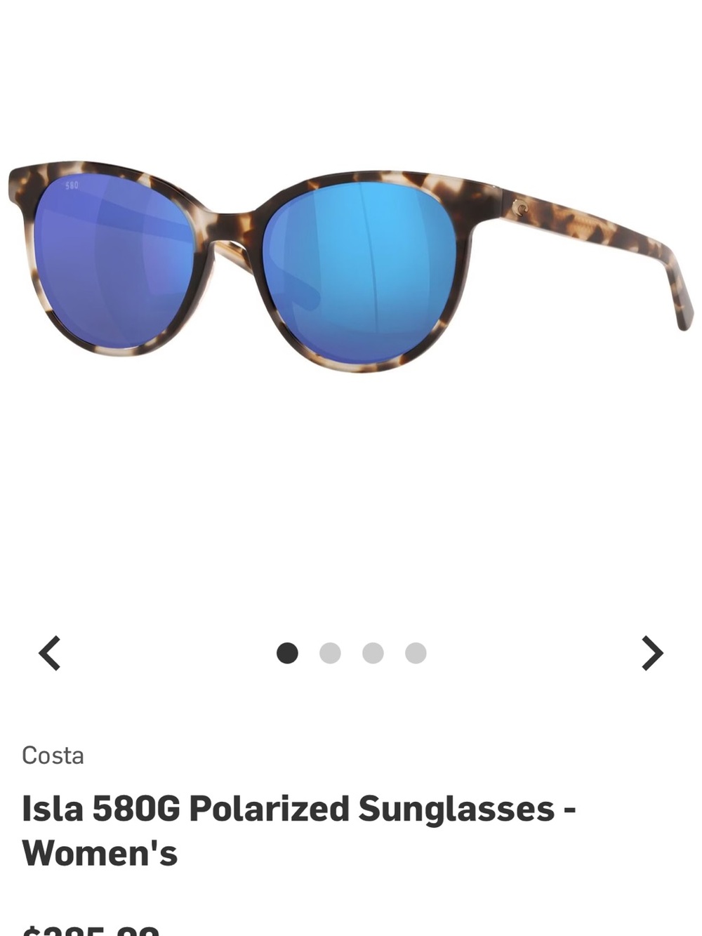 Costa sunglasses Isla 580G polarized
